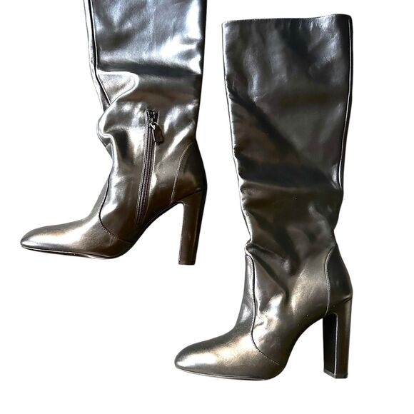 STUART WEITZMAN Vida 100 Knee High Leather Boots Black NWOB Sz9.5 - Picture 5 of 7